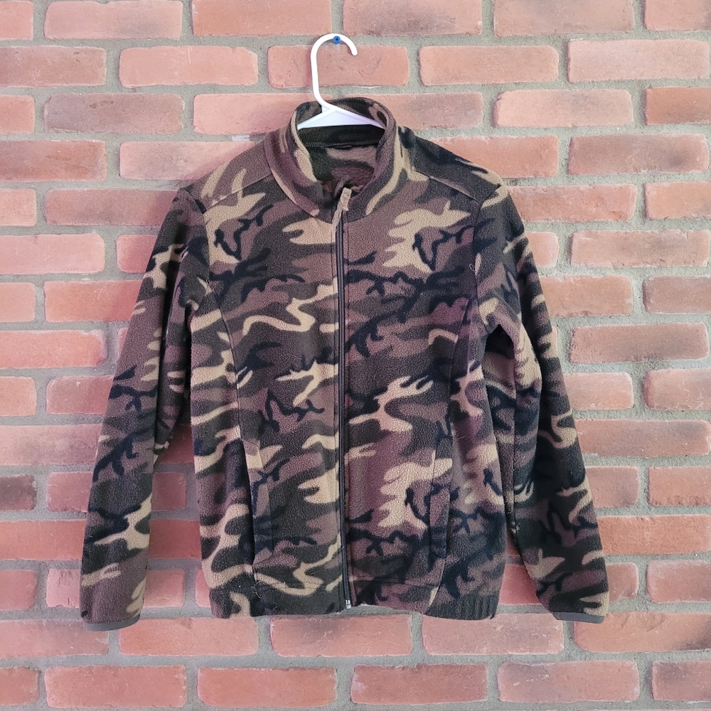 Boy army polar jacket size 14  - 3 FOR 40$
